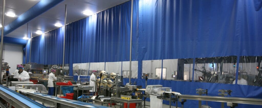 Flexshield PVC Sheet curtains for contamination control