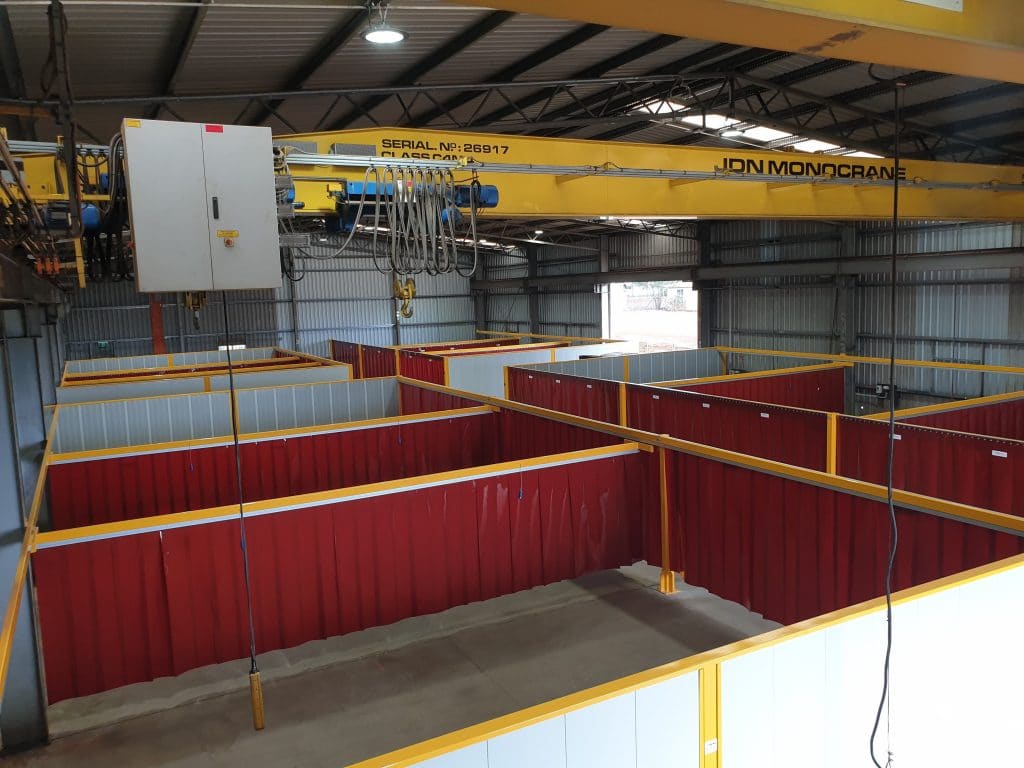 JRS Weldflex Strip Curtain and V100 Sonic System