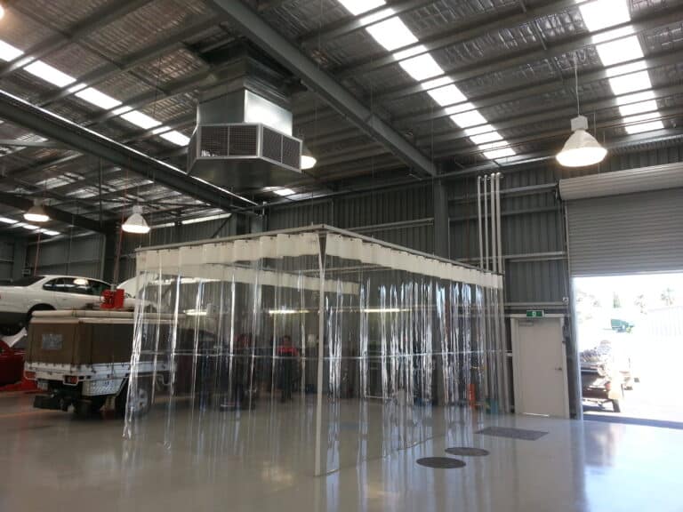Flexshield SonciClear Sheet Curtain Wash Bay screen