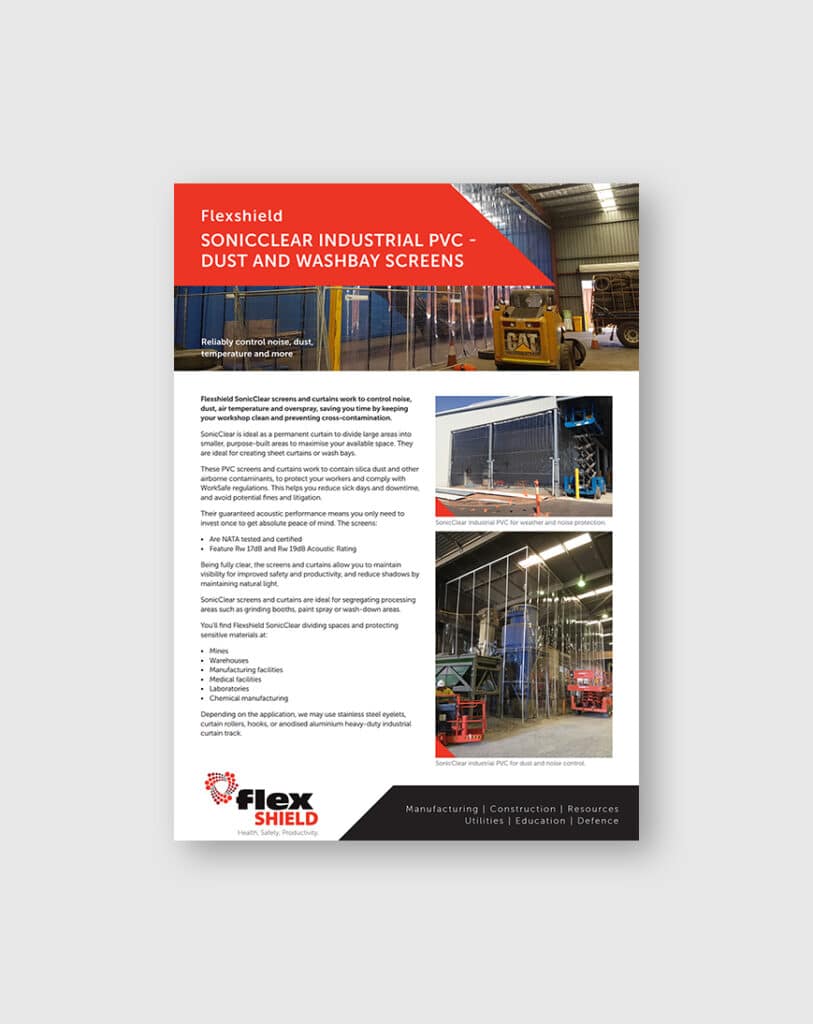 Flexshield_SonicClear Sheet Curtain_Flyer