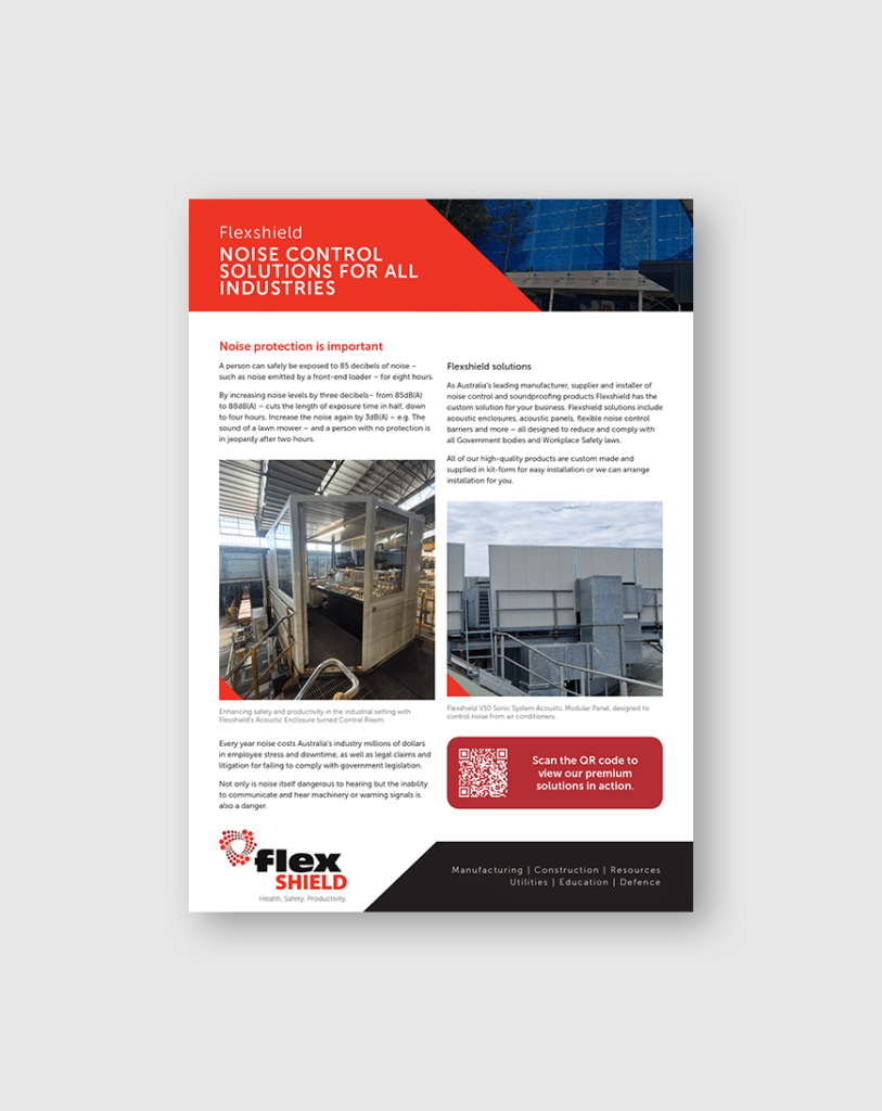 Image of the noise control for all industries flyer