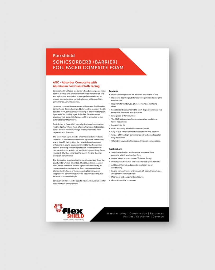 SonicSorberB Foil Faced Foam | Flexshield