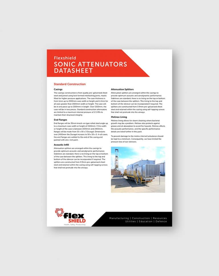 Sonic Attenuator Datasheet | Flexshield
