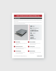 Sonic System Acoustic Modular Panel-V225 Datasheet | Flexshield