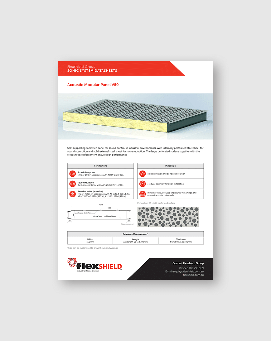 Cover image for the V50 Sonic System Datasheet