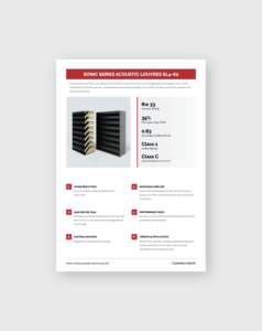 Datasheet – Sonic Series Acoustic Louvres SL4-60C | Flexshield