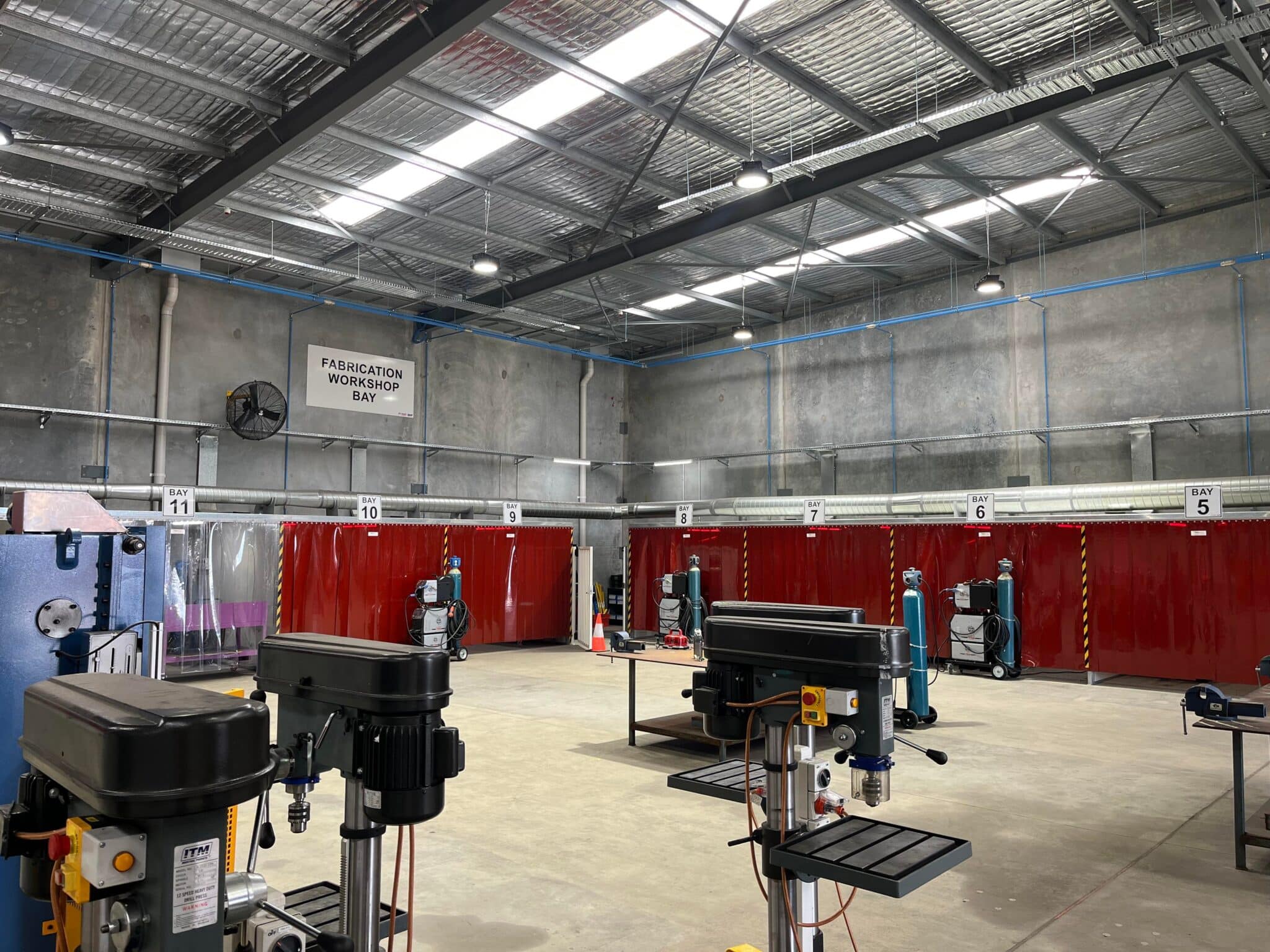 Flexshield Sonic acoustic welding and grinding bays