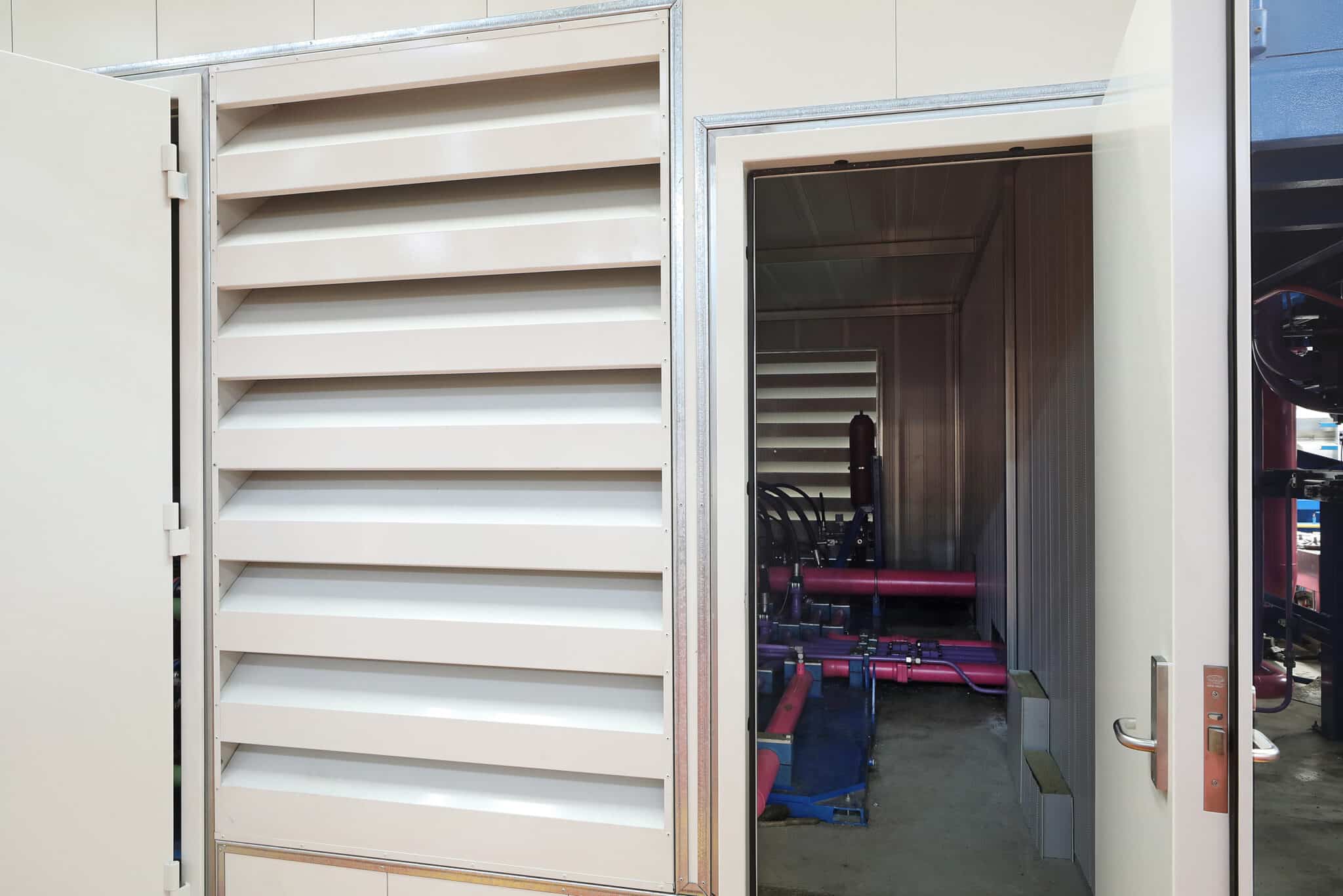 Flexshield Sonic Access acoustic door as part of a Sonic acoustic enclosure