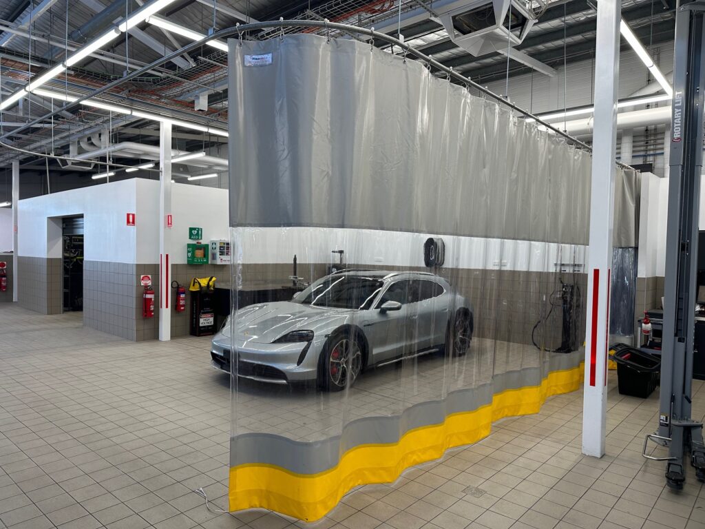 Curtains glide smoothly on heavy-duty hooks and rollers, making them easy to position or move aside as required