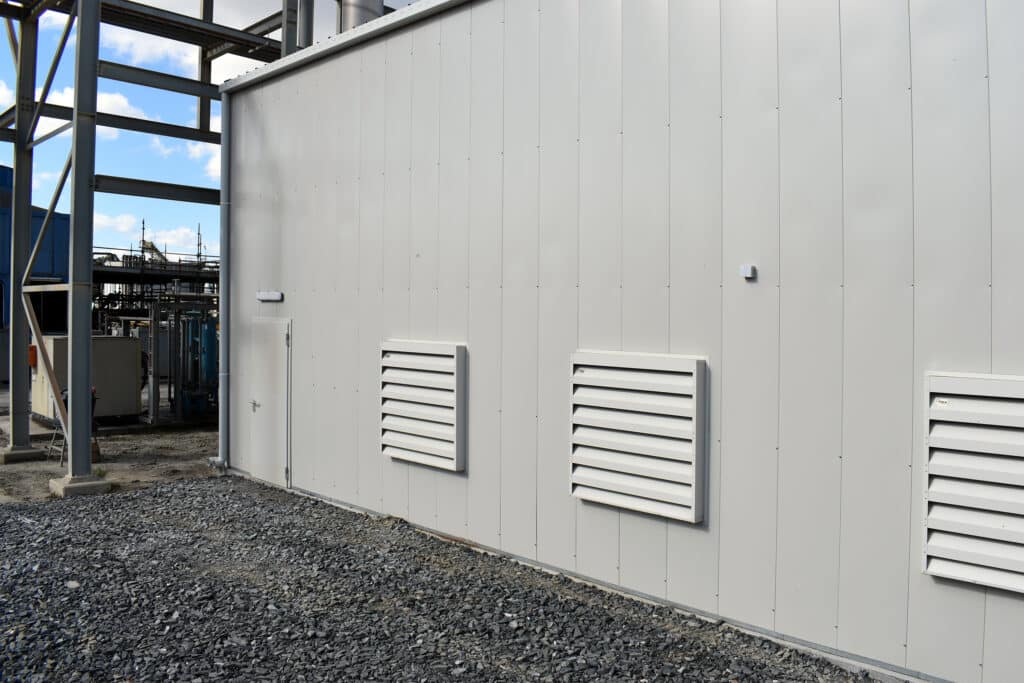 Sonic Series acoustic louvres and Sonic Access PA door for Fosterville Gold
