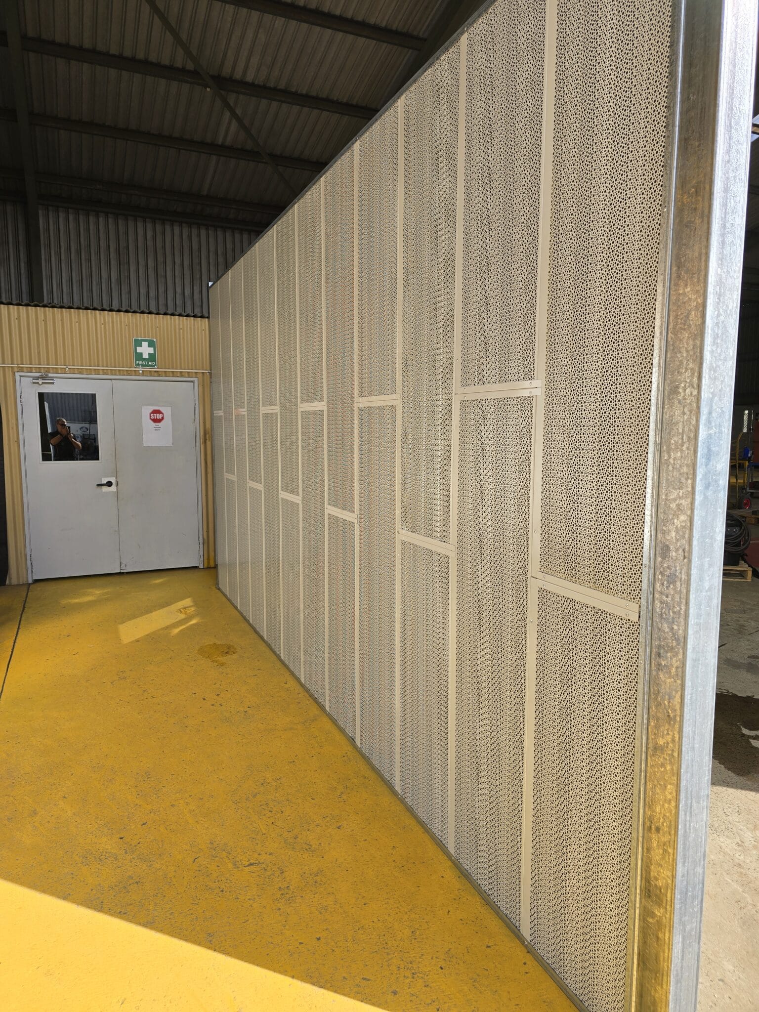 Sonic System acoustic modular panel wall, separating zones
