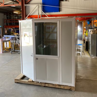 Getting the Sonic acoustic enclosure ready to leave the factory