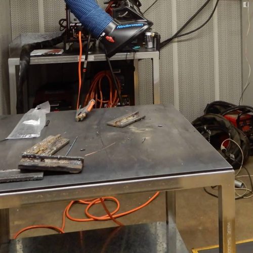 Flexshield welding table