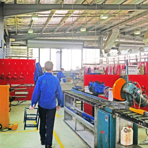 Student in a Trade Training Centre