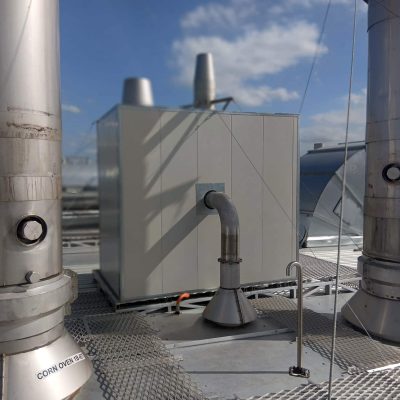 Outside view of the Sonic System partial enclosure around noisy equipment