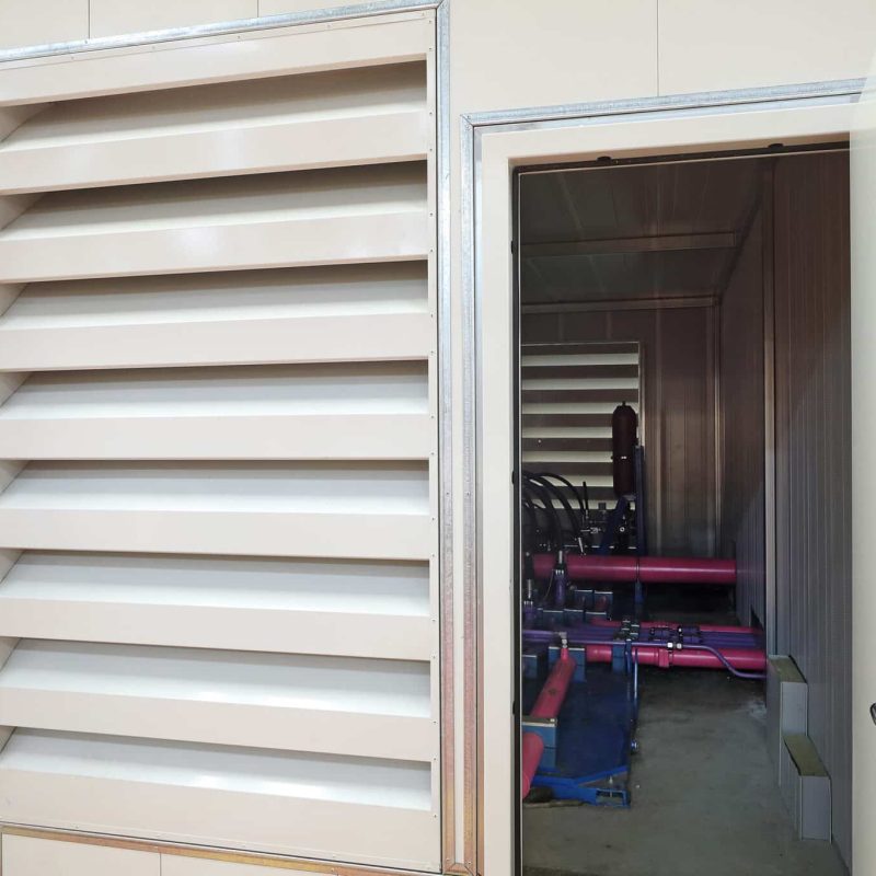 Flexshield Sonic Access acoustic door as part of a Sonic acoustic enclosure