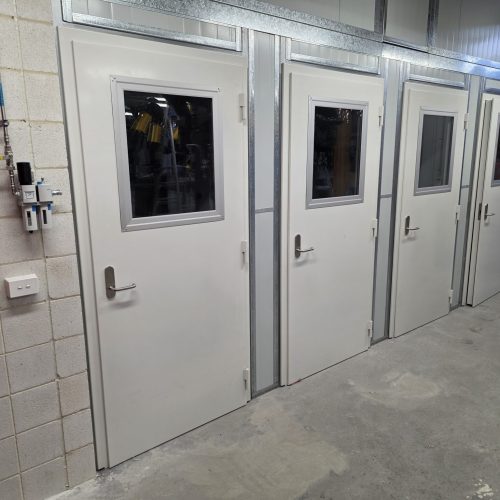 Flexshield_Sonic acoustic welding and grinding bays_Holmsglen TAFE12