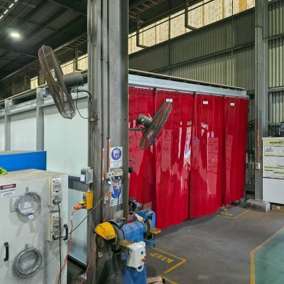 Flexshield_Sonic-acoustic-welding-bay_QLD-Rail30