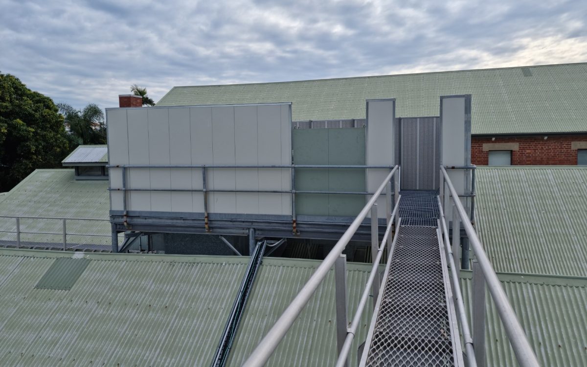 Flexshield Acoustic Modular Panel on the the rooftop in Brisbane, QLD